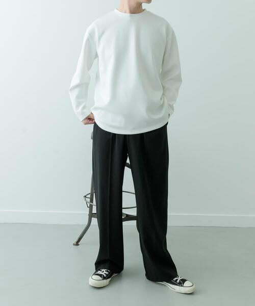 ITEMS URBANRESEARCH（アイテムズ アーバンリサーチ）の「ダンボール ロングスリーブ カットソー（Tシャツ/カットソー・メンズ・その他1/ホワイト/ブラック・MEDIUM/LARGE）」の11枚目の写真