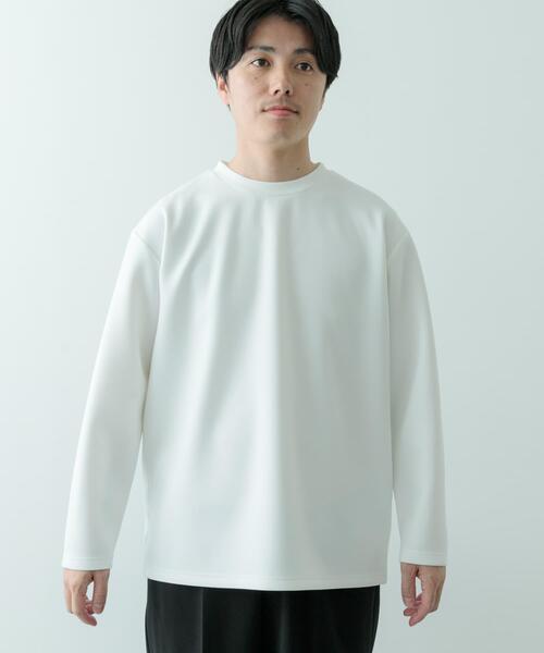 ITEMS URBANRESEARCH（アイテムズ アーバンリサーチ）の「ダンボール ロングスリーブ カットソー（Tシャツ/カットソー・メンズ・その他1/ホワイト/ブラック・MEDIUM/LARGE）」の12枚目の写真