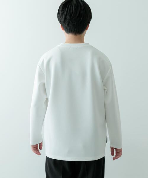 ITEMS URBANRESEARCH（アイテムズ アーバンリサーチ）の「ダンボール ロングスリーブ カットソー（Tシャツ/カットソー・メンズ・その他1/ホワイト/ブラック・MEDIUM/LARGE）」の14枚目の写真