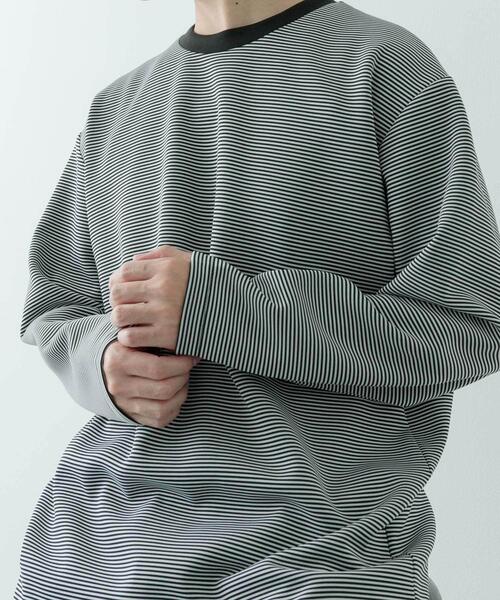 ITEMS URBANRESEARCH（アイテムズ アーバンリサーチ）の「ダンボール ロングスリーブ カットソー（Tシャツ/カットソー・メンズ・その他1/ホワイト/ブラック・MEDIUM/LARGE）」の7枚目の写真