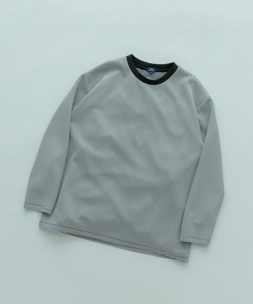 ITEMS URBANRESEARCH（アイテムズ アーバンリサーチ）の「ダンボール ロングスリーブ カットソー（Tシャツ/カットソー・メンズ・その他1/ホワイト/ブラック・MEDIUM/LARGE）」の9枚目の写真