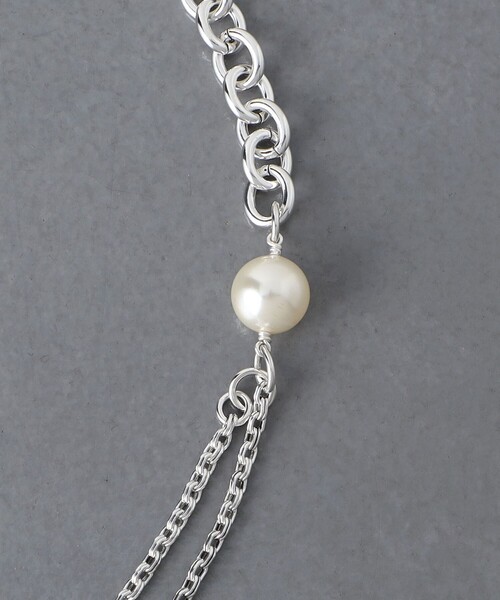 PHILIPPE AUDIBERT（フィリップ オーディベール）の「【別注】＜PHILIPPE AUDIBERT＞JISS CHN&F/PL ネックレス（ネックレス・レディース・シルバー・FREE）」の4枚目の写真