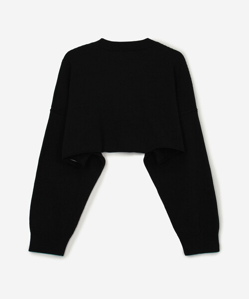 CHANEL プルオーバー コットン シルク 黒 セール】ORCIVAL | コットンシルク ショート丈ニットプル