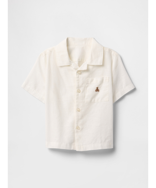 GAP（ギャップ）の「コットンリネン カバナシャツ (幼児・ベビー)（シャツ/ブラウス・キッズ・ピンク/ホワイト/ネイビー/ブルー・80ｃｍ/90cm/95cm/100cm/105cm/110cm/70cm）」の8枚目の写真