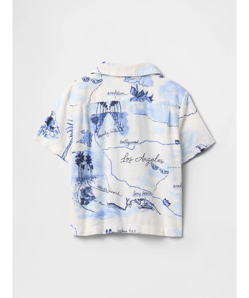 GAP（ギャップ）の「コットンリネン カバナシャツ (幼児・ベビー)（シャツ/ブラウス・キッズ・ピンク/ホワイト/ネイビー/ブルー・80ｃｍ/90cm/95cm/100cm/105cm/110cm/70cm）」の6枚目の写真