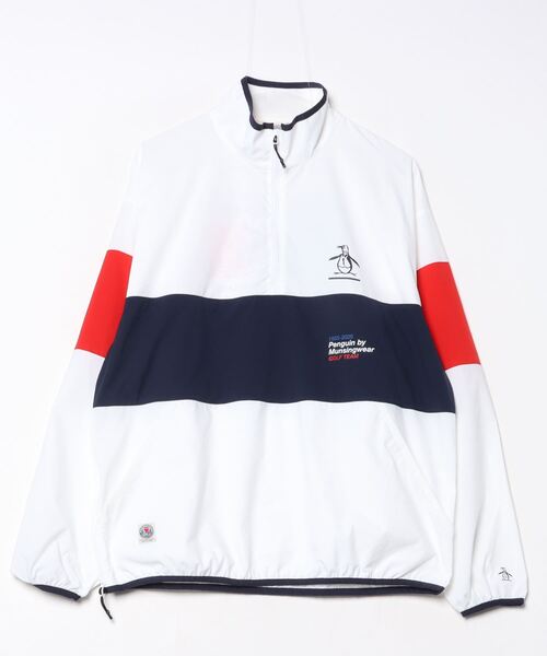 penguin BY MUNSINGWEAR（ペンギン バイ マンシングウェア）の「Hhalf Zip GOLF TEAM Jacket（その他アウター・メンズ・ネイビー/ホワイト・M/L/XL）」の21枚目の写真