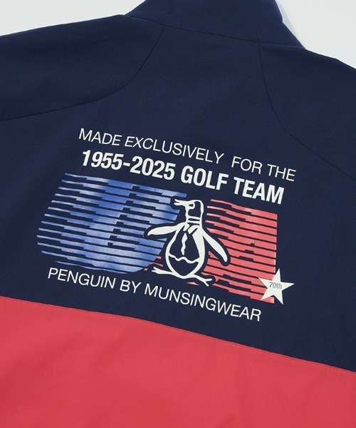 penguin BY MUNSINGWEAR（ペンギン バイ マンシングウェア）の「Hhalf Zip GOLF TEAM Jacket（その他アウター・メンズ・ネイビー/ホワイト・M/L/XL）」の11枚目の写真