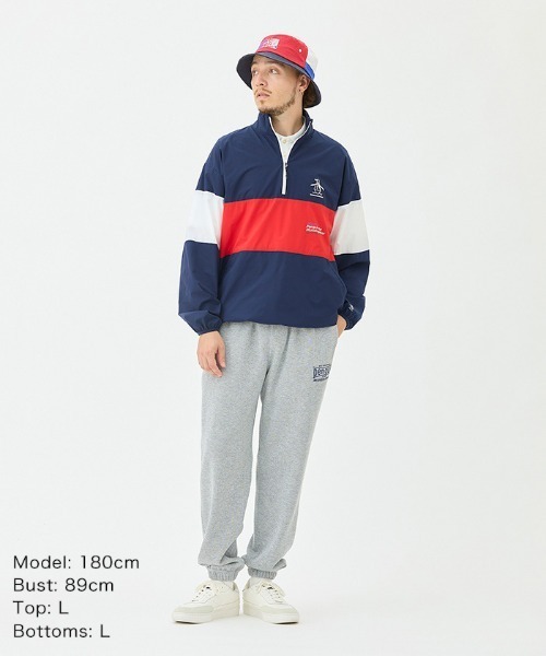 penguin BY MUNSINGWEAR（ペンギン バイ マンシングウェア）の「Hhalf Zip GOLF TEAM Jacket（その他アウター・メンズ・ネイビー/ホワイト・M/L/XL）」の19枚目の写真
