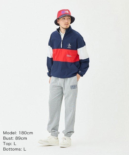 penguin BY MUNSINGWEAR（ペンギン バイ マンシングウェア）の「Hhalf Zip GOLF TEAM Jacket（その他アウター・メンズ・ネイビー/ホワイト・M/L/XL）」の20枚目の写真