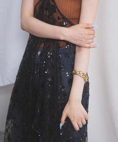 MIDVEIN（ミッドヴェイン）の「KIRAKIRA PAREO SK（スカート・レディース・ベージュ/ホワイト/ブラック・FREE）」の13枚目の写真