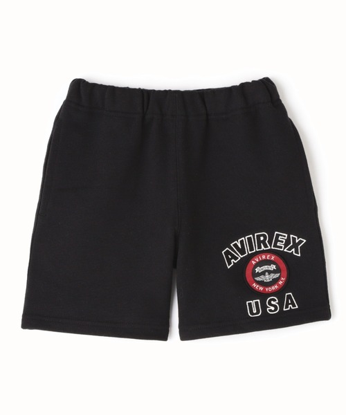 AVIREX(アヴィレックス)の「《KIDS / キッズ》 VARSITY LOGO SHORTS / バーシティ ロゴ ショーツ / AVIREX / アヴィレックス(その他パンツ・キッズ・ブラック/グレー/オレンジ・100/140/120)」の2枚目の写真