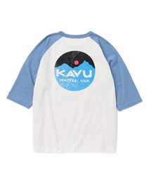 KAVU/カブー Mountain Logo BB Tee/マウンテンロゴベースボールティー