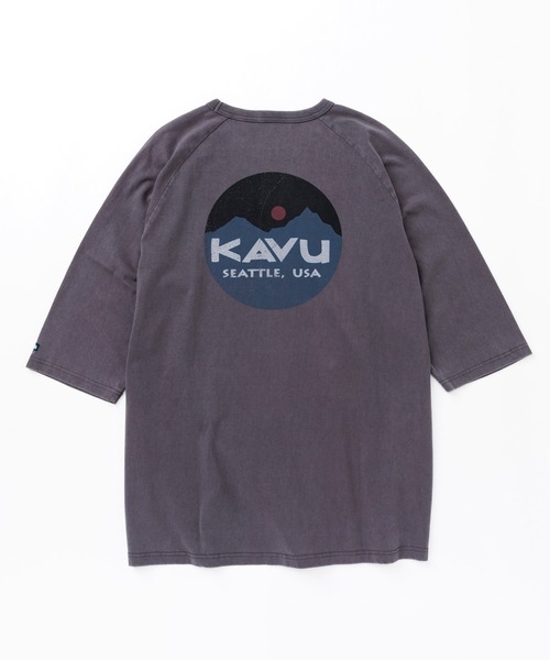 KAVU(カブー)の「KAVU/カブー Mountain Logo BB Tee/マウンテンロゴベースボールティー(Tシャツ/カットソー・メンズ・ブラック/アイボリー/ブルー/レッド・X-LARGE/MEDIUM/LARGE)」の5枚目の写真