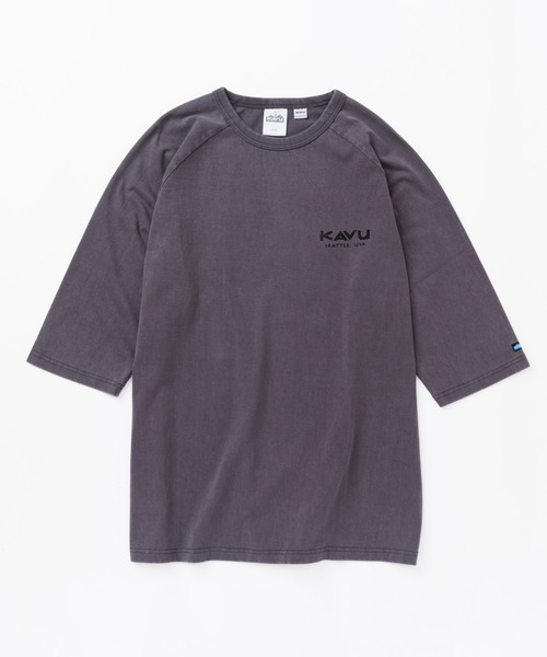 KAVU(カブー)の「KAVU/カブー Mountain Logo BB Tee/マウンテンロゴベースボールティー(Tシャツ/カットソー・メンズ・ブラック/アイボリー/ブルー/レッド・X-LARGE/MEDIUM/LARGE)」の6枚目の写真