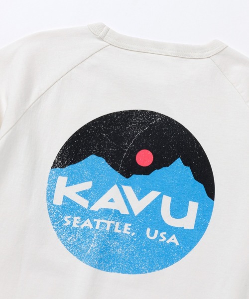 KAVU(カブー)の「KAVU/カブー Mountain Logo BB Tee/マウンテンロゴベースボールティー(Tシャツ/カットソー・メンズ・ブラック/アイボリー/ブルー/レッド・X-LARGE/MEDIUM/LARGE)」の13枚目の写真