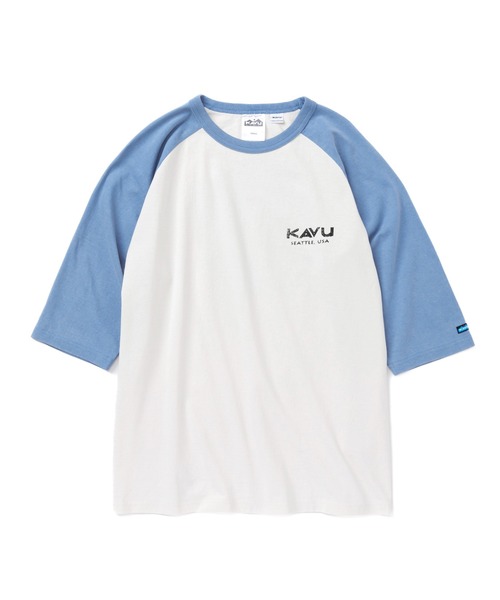 KAVU(カブー)の「KAVU/カブー Mountain Logo BB Tee/マウンテンロゴベースボールティー(Tシャツ/カットソー・メンズ・ブラック/アイボリー/ブルー/レッド・X-LARGE/MEDIUM/LARGE)」の16枚目の写真