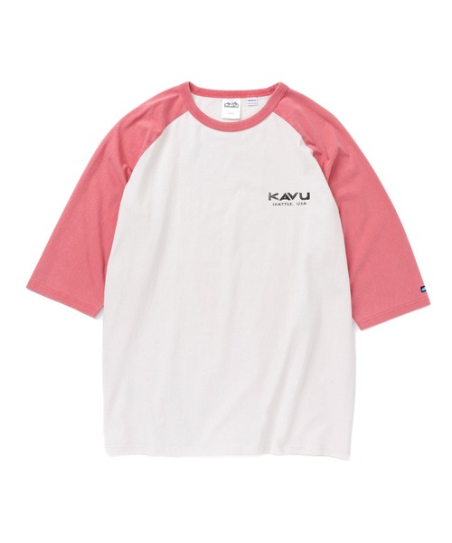 KAVU(カブー)の「KAVU/カブー Mountain Logo BB Tee/マウンテンロゴベースボールティー(Tシャツ/カットソー・メンズ・ブラック/アイボリー/ブルー/レッド・X-LARGE/MEDIUM/LARGE)」の19枚目の写真