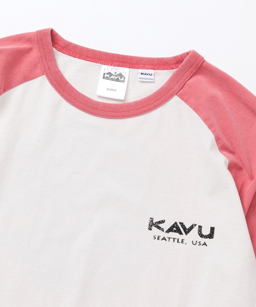 KAVU(カブー)の「KAVU/カブー Mountain Logo BB Tee/マウンテンロゴベースボールティー(Tシャツ/カットソー・メンズ・ブラック/アイボリー/ブルー/レッド・X-LARGE/MEDIUM/LARGE)」の20枚目の写真
