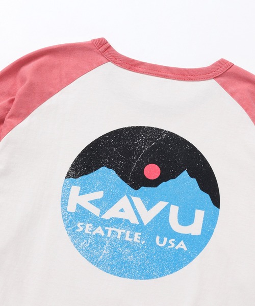 KAVU(カブー)の「KAVU/カブー Mountain Logo BB Tee/マウンテンロゴベースボールティー(Tシャツ/カットソー・メンズ・ブラック/アイボリー/ブルー/レッド・X-LARGE/MEDIUM/LARGE)」の21枚目の写真