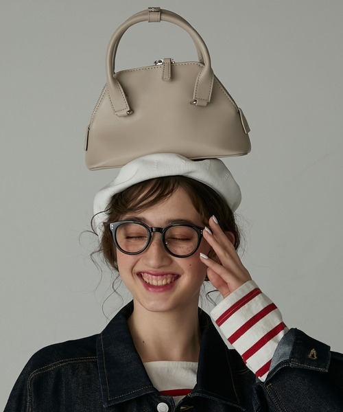 BONLECILL Marche（ボンルシールマルシェ）の「【BONLECILL Marche】2wayヘキサゴンボストンバッグ／ショルダーバッグ（ボストンバッグ・レディース・バーガンディー/ブラック/グレイッシュベージュ・FREE）」の14枚目の写真