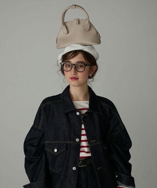 BONLECILL Marche（ボンルシールマルシェ）の「【BONLECILL Marche】2wayヘキサゴンボストンバッグ／ショルダーバッグ（ボストンバッグ・レディース・バーガンディー/ブラック/グレイッシュベージュ・FREE）」の19枚目の写真