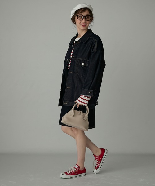 BONLECILL Marche（ボンルシールマルシェ）の「【BONLECILL Marche】2wayヘキサゴンボストンバッグ／ショルダーバッグ（ボストンバッグ・レディース・バーガンディー/ブラック/グレイッシュベージュ・FREE）」の21枚目の写真