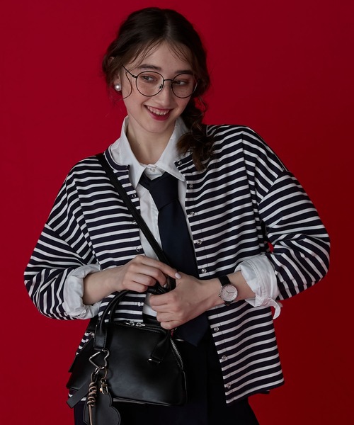 BONLECILL Marche（ボンルシールマルシェ）の「【BONLECILL Marche】2wayヘキサゴンボストンバッグ／ショルダーバッグ（ボストンバッグ・レディース・バーガンディー/ブラック/グレイッシュベージュ・FREE）」の6枚目の写真