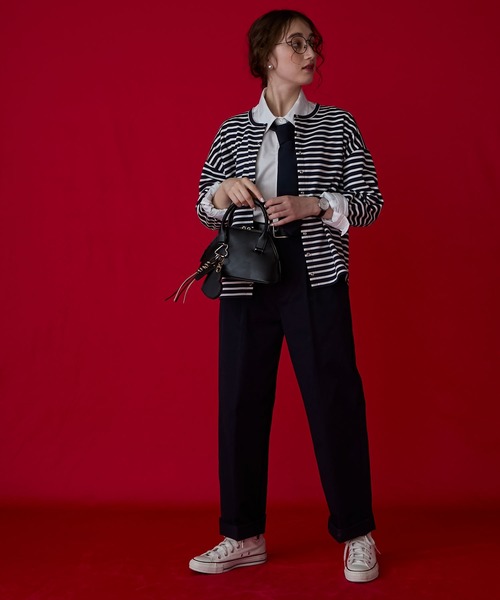 BONLECILL Marche（ボンルシールマルシェ）の「【BONLECILL Marche】2wayヘキサゴンボストンバッグ／ショルダーバッグ（ボストンバッグ・レディース・バーガンディー/ブラック/グレイッシュベージュ・FREE）」の12枚目の写真