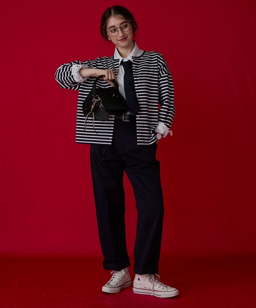 BONLECILL Marche（ボンルシールマルシェ）の「【BONLECILL Marche】2wayヘキサゴンボストンバッグ／ショルダーバッグ（ボストンバッグ・レディース・バーガンディー/ブラック/グレイッシュベージュ・FREE）」の13枚目の写真