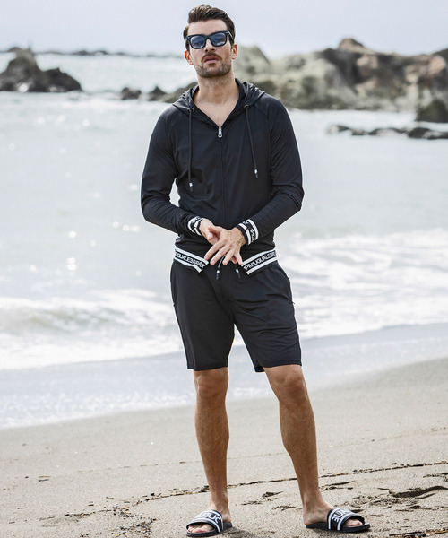 ウノピゥウノウグァーレトレ リラックス（1PIU1UGUALE3 RELAX）/1PIU1UGUALE3 RELAX サイドロゴラッシュガードショーツ 1PIU1UGUALE3 RELAX(ウノピゥウノウグァーレトレ リラックス)サイド