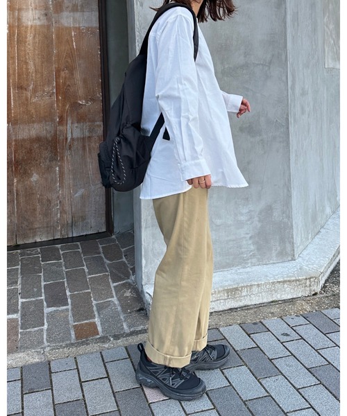 DEVICE（デバイス）の「【@___mika___livingコラボ】カラビナ付き パラコード巾着 バックパック（バックパック/リュック・レディース・ブラック・FREE）」の2枚目の写真