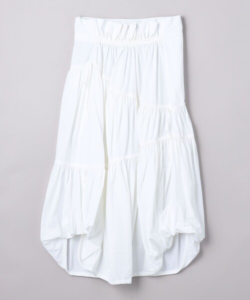 ※AMUuuuです【新品】 A VACATION ギャザースカート　グレー A VACATION（アヴァケーション）の「＜A VACATION＞ギャザー