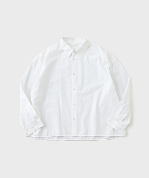 SEEALL（シーオール）の「【SEEALL / シーオール】 REGULAR COLLAR SHIRTS SAU53/ SH381/ I-001（シャツ/ブラウス・メンズ・ブラック/カーキ/ホワイト・46/48）」の13枚目の写真