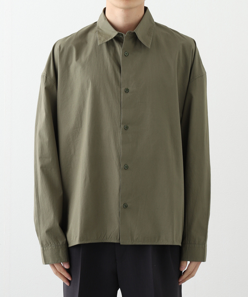 SEEALL（シーオール）の「【SEEALL / シーオール】 REGULAR COLLAR SHIRTS SAU53/ SH381/ I-001（シャツ/ブラウス・メンズ・ブラック/カーキ/ホワイト・46/48）」の18枚目の写真