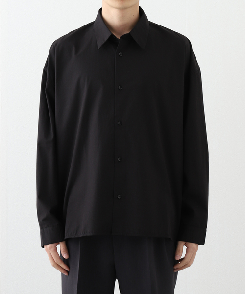 SEEALL（シーオール）の「【SEEALL / シーオール】 REGULAR COLLAR SHIRTS SAU53/ SH381/ I-001（シャツ/ブラウス・メンズ・ブラック/カーキ/ホワイト・46/48）」の21枚目の写真