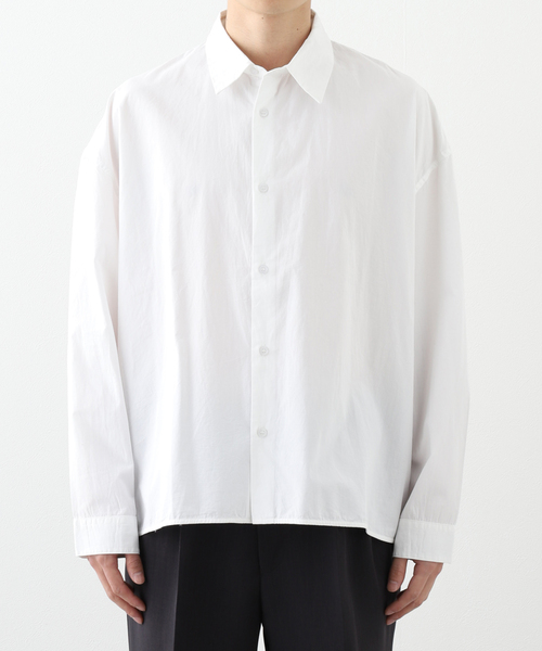 SEEALL（シーオール）の「【SEEALL / シーオール】 REGULAR COLLAR SHIRTS SAU53/ SH381/ I-001（シャツ/ブラウス・メンズ・ブラック/カーキ/ホワイト・46/48）」の22枚目の写真