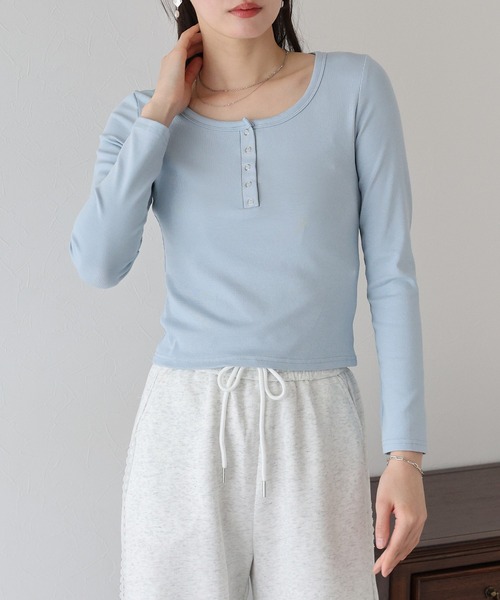 ヘンリーネック ルーズ カットソー 3色 長袖 韓国 春 夏 cr8961 楽天市場】夏祭 【NAUYTICAL STRIPE HENLEY COMFORT TEE】プル