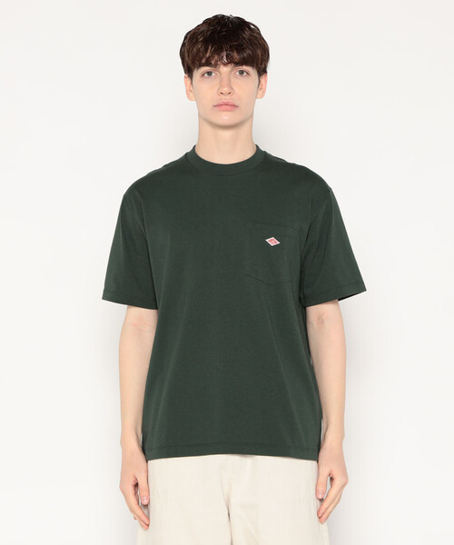 ダントン☆グリーン MEN'S SHORT SLEEVE POCKET T-SHIRT PLAIN（Tシャツ/カットソー