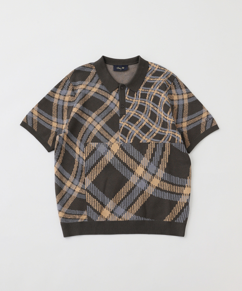 DIME(ダイム)の「DIME / ダイム ANTIQUE ポロシャツ(ポロシャツ・メンズ・ブラウン・LARGE/MEDIUM)」の1枚目の写真