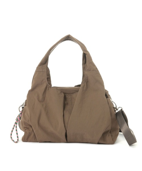 GLOBAL WORK（グローバルワーク）の「撥水軽量2WAYポケットファスナートートS /308500（トートバッグ・レディース・カーキ/レオパード/ブラック/グレー/ベージュ/グレイッシュベージュ・FREE）」の4枚目の写真