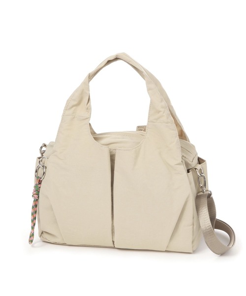 GLOBAL WORK（グローバルワーク）の「撥水軽量2WAYポケットファスナートートS /308500（トートバッグ・レディース・カーキ/レオパード/ブラック/グレー/ベージュ/グレイッシュベージュ・FREE）」の11枚目の写真