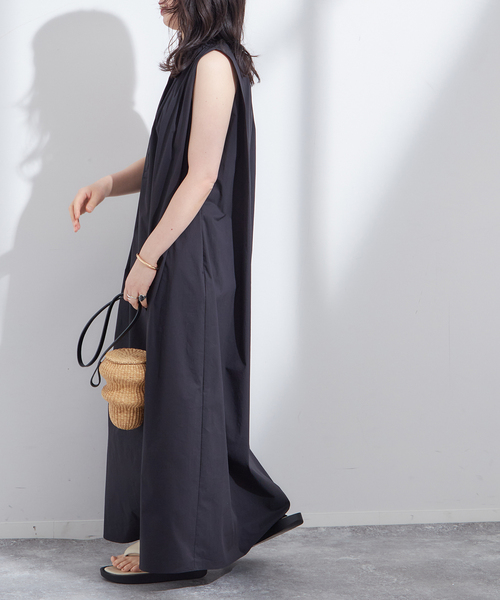 journal standard L'essage(ジャーナルスタンダードレサージュ)の「タイプライターマキシワンピース(ワンピース・レディース・ベージュ/ブラック/ブルー・FREE)」の5枚目の写真
