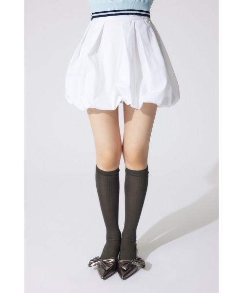 rienda（リエンダ）の「バルーンミニジャストウエストスコートショートパンツ（スカート・レディース・ブラック/ホワイト/カーキ・MEDIUM/SMALL/X-SMALL）」の8枚目の写真