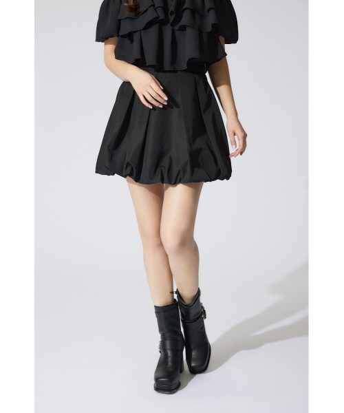 rienda（リエンダ）の「バルーンミニジャストウエストスコートショートパンツ（スカート・レディース・ブラック/ホワイト/カーキ・MEDIUM/SMALL/X-SMALL）」の12枚目の写真