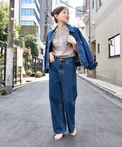 le.coeur blanc（ルクールブラン）の「リバティアソートフロントフリルフレンチブラウス（シャツ/ブラウス・レディース・ブルー系その他2/ピンク系その他2・38）」の13枚目の写真