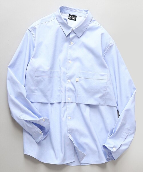 COLUMBIA BLACK LABEL／メンズ シェブロンリム ロングスリーブ シャツ