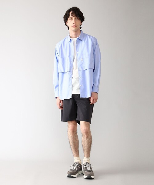 コロンビアブラックレーベル　シェブロンリムロングスリーブシャツ Columbia シャツ Columbia／「COLUMBIA BLACK LABEL」シェブロン
