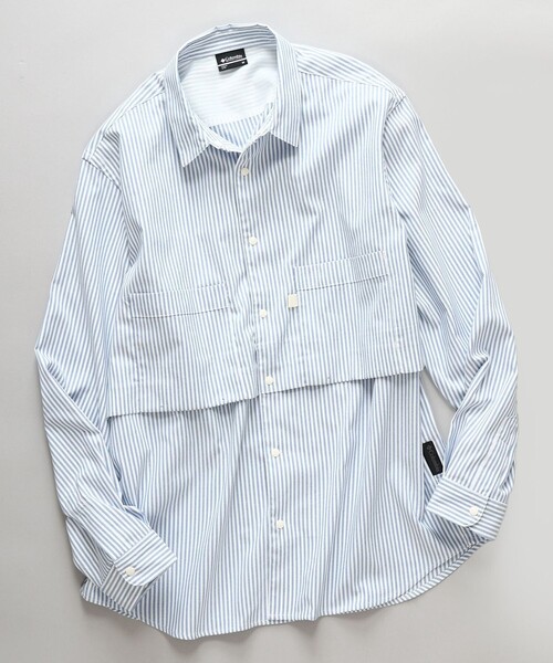 COLUMBIA BLACK LABEL／メンズ シェブロンリム ロングスリーブ シャツ