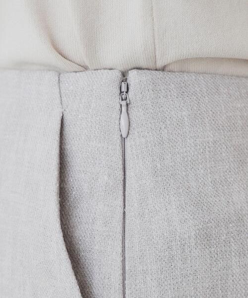 index（インデックス）の「リネンライクラメツイードラップタイトスカート/セットアップ対応【洗濯機洗い可】（スカート・レディース・ライトグレー/ブラック・38/36/40）」の16枚目の写真