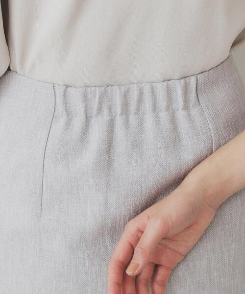 index（インデックス）の「リネンライクラメツイードラップタイトスカート/セットアップ対応【洗濯機洗い可】（スカート・レディース・ライトグレー/ブラック・38/36/40）」の18枚目の写真